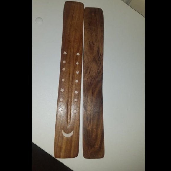 Wooden Incense Holder - Moon and Stars - Picture 2 of 5